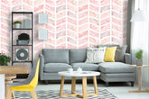 Geometric Pink Wallpaper
